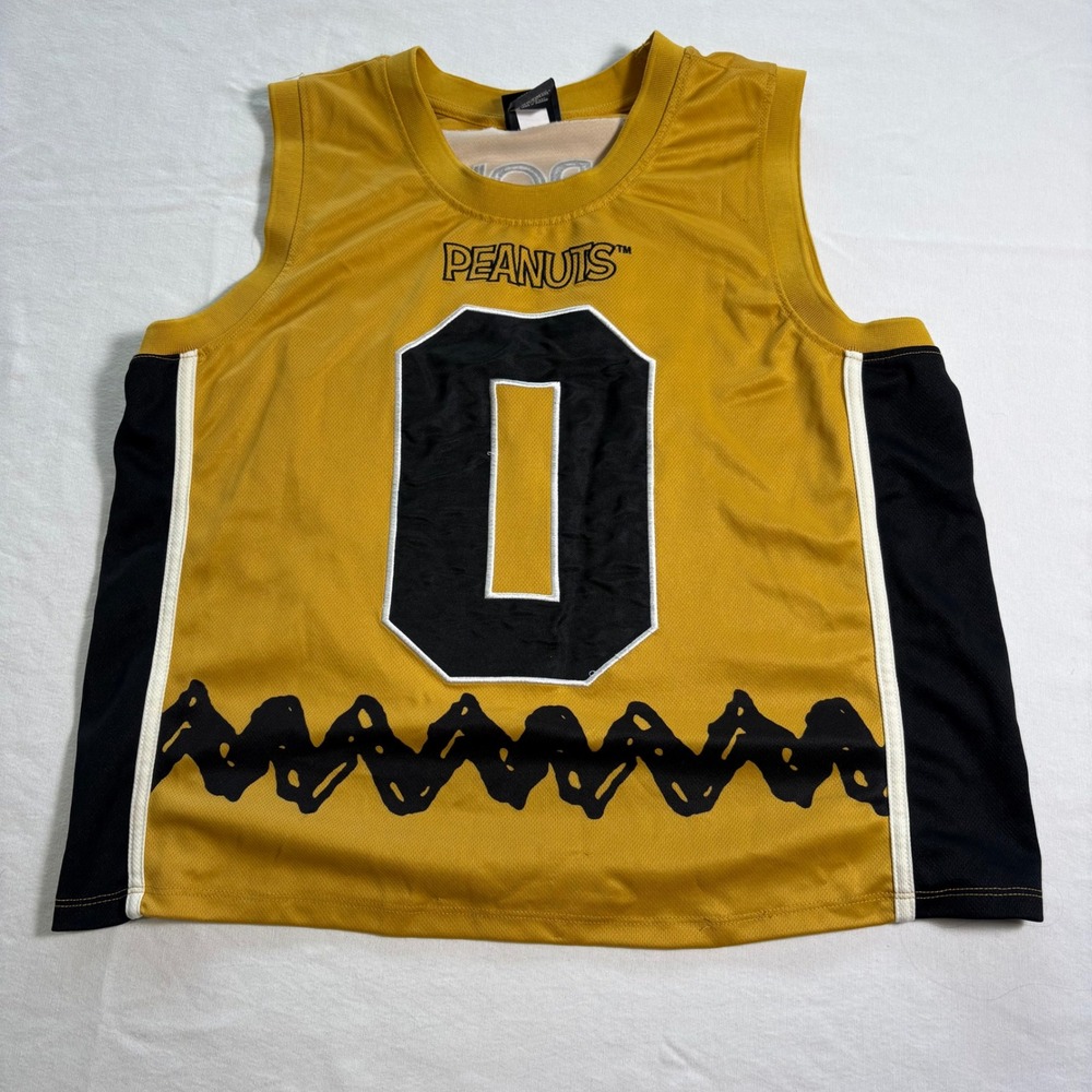 Peanuts, Basketball Jersey, Yellow, Size XL, Good, MSRP $35